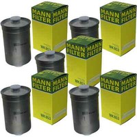 5X Mann-Filter Kraftstofffilter WK 853 Fuel Filter