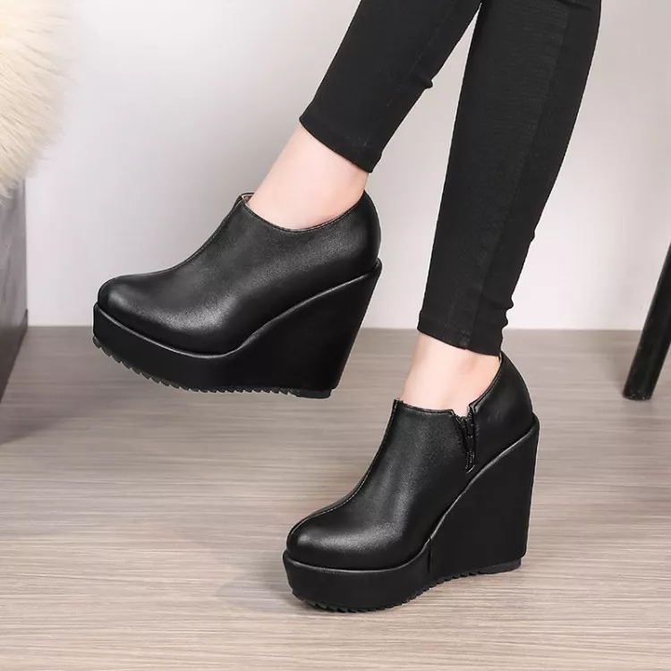 Platform wedge dress best sale shoes
