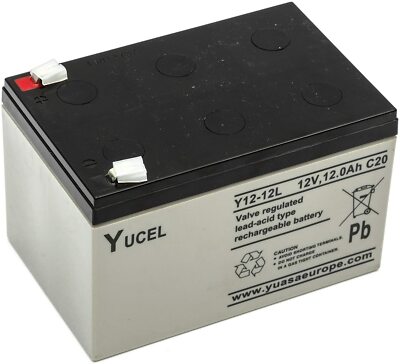 Yucel Y12-12, 12V 12Ah (wie 14Ah & 15Ah) AGM BLEI SÄURE WIEDERAUFLADBARE USV AKKU