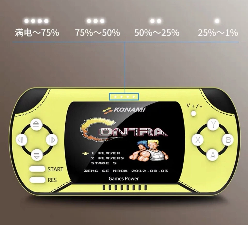 10000mAh 移动电源 便携式电池 无线充电器 带 300 个经典游戏 — 第 3/4 张图片