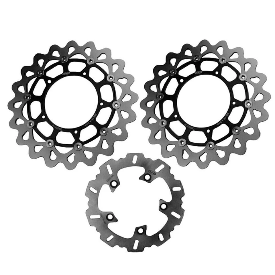 Motorcycle Stainless Steel Brake Disc Rotor Set for Yamaha YZF R1 2004 2005 2006 Foto 4 de 4
