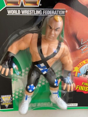 WWF Hasbro Green Card Ludvig Borga Wrestling Figure WWE Vintage | eBay