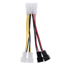 5pcs 4-pin power cable adapter connector for 3-pin computer cooling fan 12V/5V