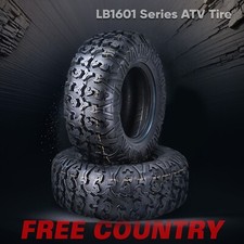 SET 2 FREE COUNTRY PREMIUM RADIAL ATV TIRES 26X9R12 8PR W/SCUFF GUARD