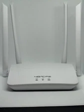 A Simple and  White SIM Card Router  Both Wired and Wireless that Supports 4G