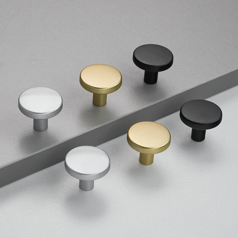 1/6/12pcs Zinc Alloy Door Knobs Cabinet Handles for Cupboard Drawer Kitchen - Image 3 of 4