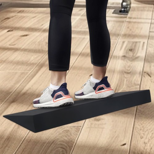 Squat Wedge Block großer einteiliger Kniebeuge Keilbraun für die Knie Ferse Ei - Bild 9 von 11