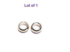 Lego Mini Figure Utensil 1x1 Ring Chrome Gold Lot of 2 NEW