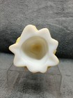 Mosser 5.5 Inch Milk Glass Yellow Painted Christmas Tree — photo 5