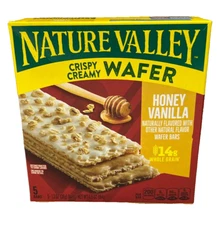 Nature Valley Honey Vanilla Crispy Creamy Wafer Bars 5 pack 6.5 oz