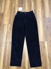Vintage Lauren Ralph Lauren Womens Blue Corduroy Pants Sz 4 Y2K Retro Read