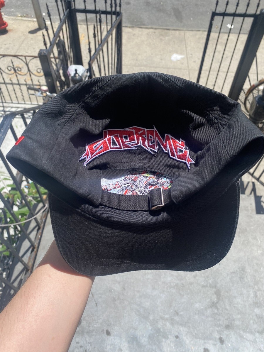 Supreme®/Ducati® 6-Panel Cap Black Supreme Ducati 6 Panel Hat Black - SS24 - US