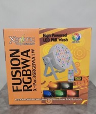 Xstatic Fusion RGBWA Par Light 36x 1W LED Slim Par DJ w/ IR Remote- White NiB