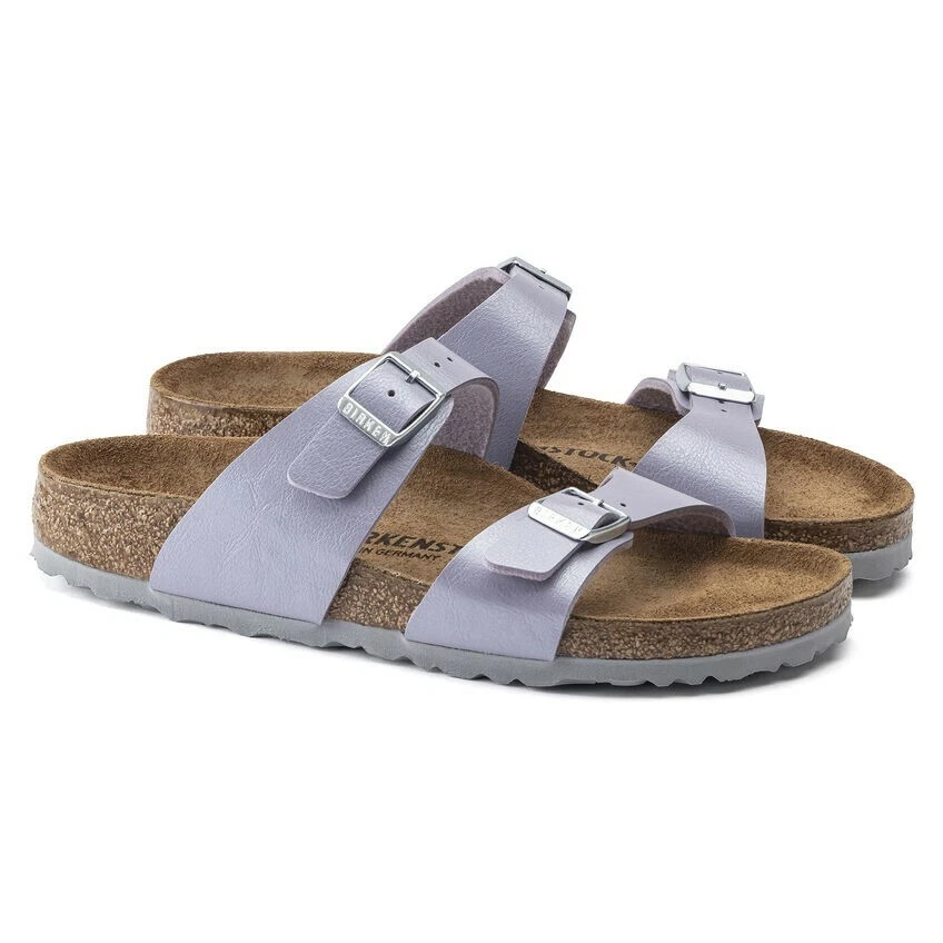 New Women s Birkenstock Sydney Birko Flor Lavender Aura Sandal