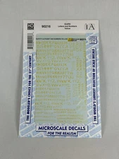HO Microscale Graffiti Letters & Numbers Yellow 90216