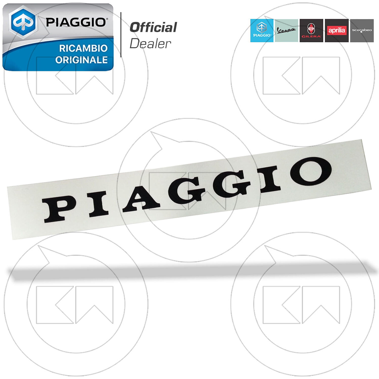 ETICHETTA TARGHETTA SCRITTA ADESIVA ORIGINALE PIAGGIO SELLA VESPA PX 125 150 200