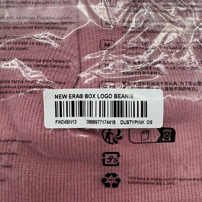 Supreme New Era Box Logo Beanie (FW24) Dusty Pink | eBay display picture 1