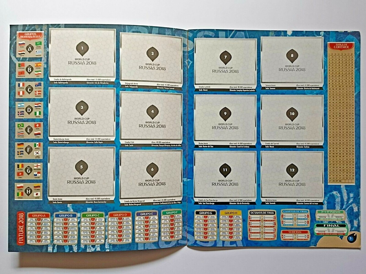 ALBUM FIFA World Cup Russia 2018 + Sticker Full Set 380/380 FIRST