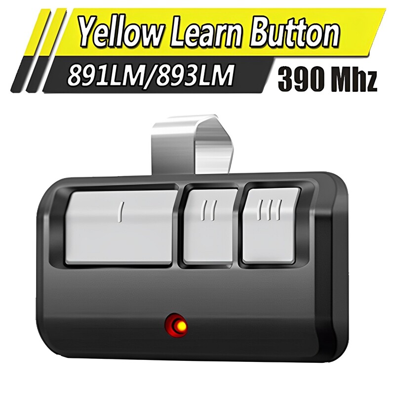 For Liftmaster Replacement Garage Door Opener Visor Remote Yellow Learn