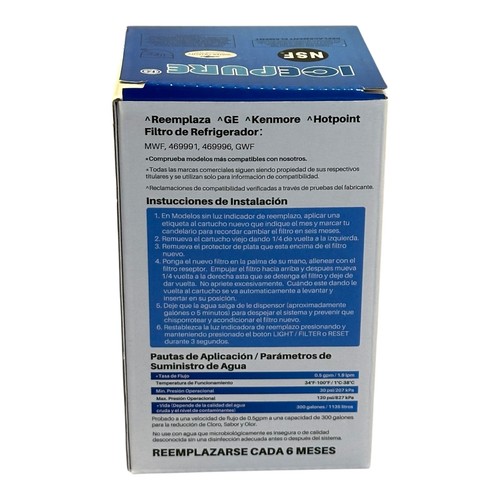 ICEPURE RWF0600A Water Filter Fits GE MWF GWF Kenmore 469991 469996 NEW - Picture 4 of 7