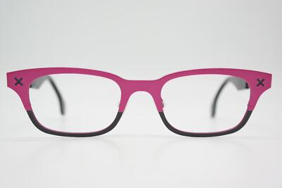 Glasses Theo Belgium Huitante + Trois 233 TITANIUM Red Metallic