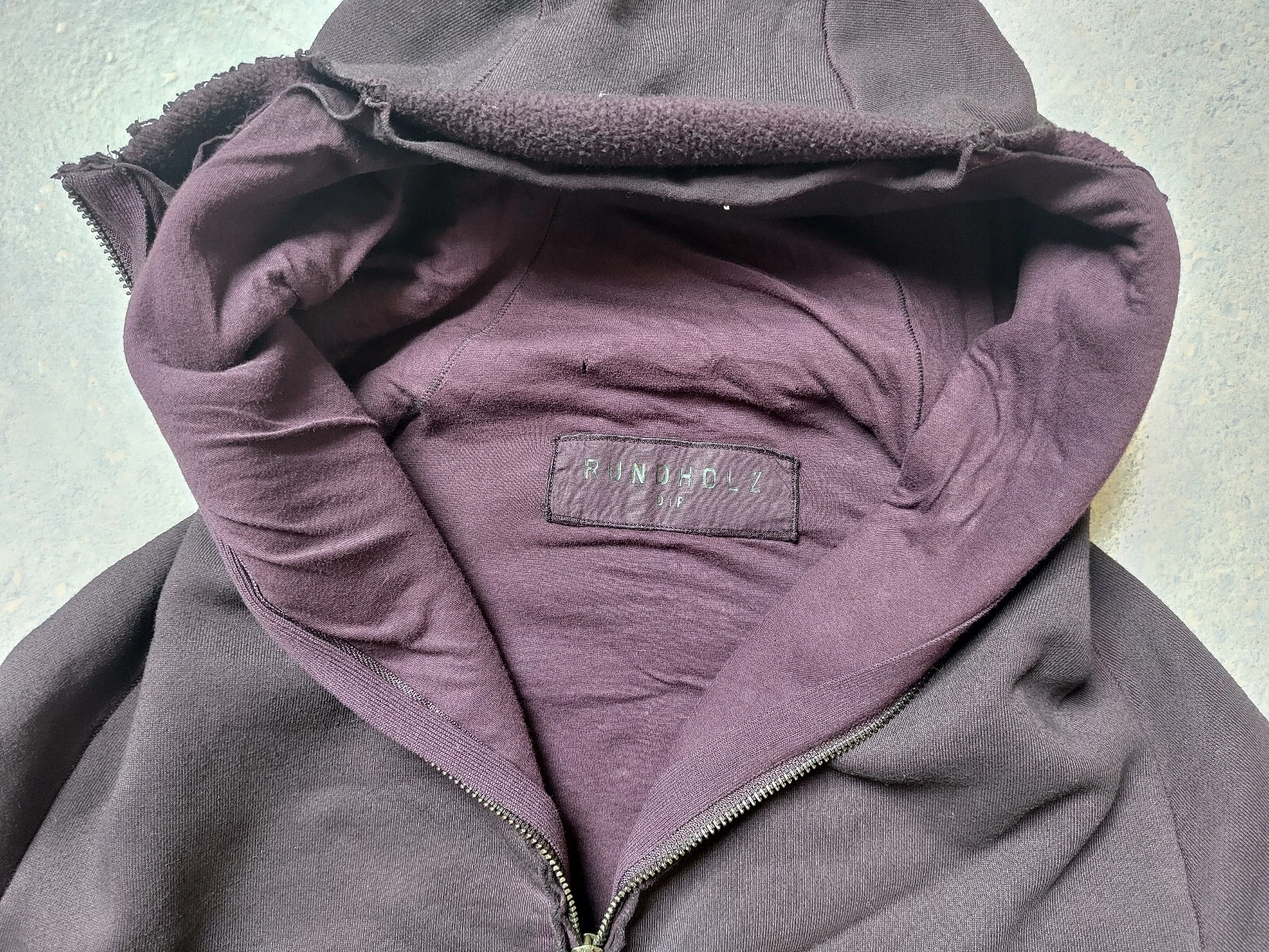 SACAI Cooler felpa con cappuccio di TONDO LEGNO Dip taglia S