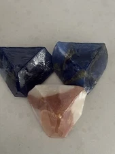 SoapRockettes Winter Gems Set of 3 Gemstone Soaps New
