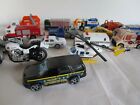 Diecast Mixed Lot of City Service Vehicles, Cars, Trucks, Helicopter, Motorcycle