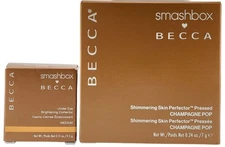 Smashbox Becca Shimmering Skin Highlighter Champagne Pop & Eye Concealer MEDIUM