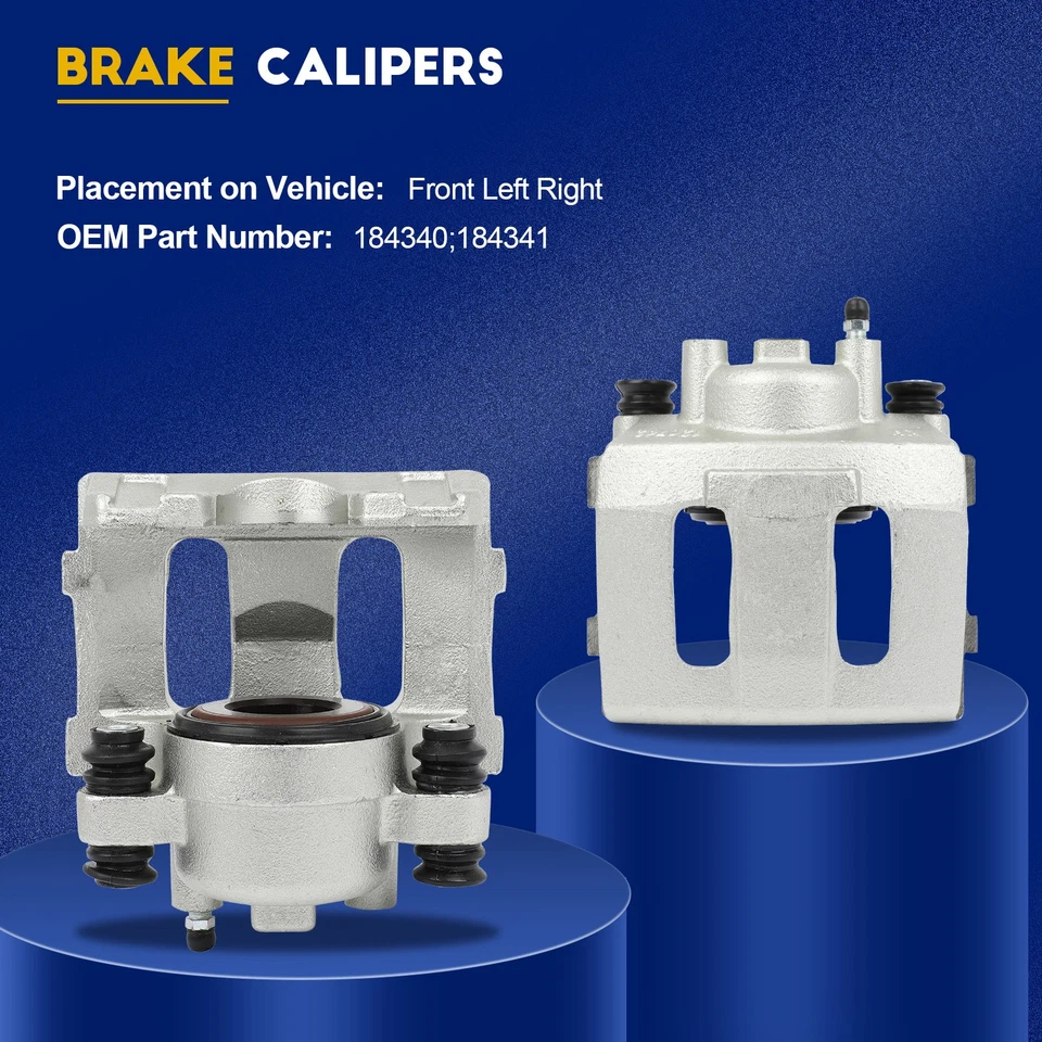 2PCS Brake Front Calipers For 1990-1995,1997-2006 Jeep Wrangler Driver Passenger - Image 2 of 4