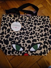 Lulu Guinness Red Nose Day Tote Bag. Cat And Animal Print Design. New With Tags