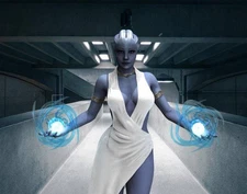 Liara V2 MassEffect Fan Art Sculpture Fully Painted Made to Order