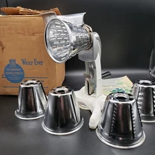 Wear-Ever Salad Maker No 240 with 5 Cones, Box & Booklet Mid Century Aluminum