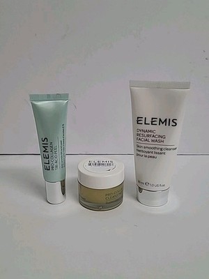 ELEMIS 3-PK Travel Pack Resurfacing Facial Wash , Cleansing Balm, Tri-acid Peel