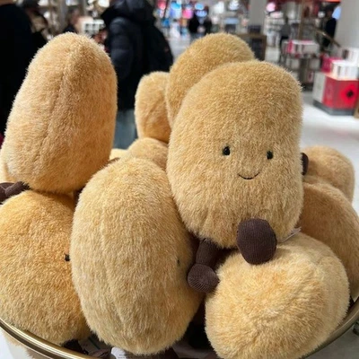 Cartoon Potato Plush Keychain Cute Food Stuffed Doll Pendant Key Ring Bag Decor - Bild 1 von 4