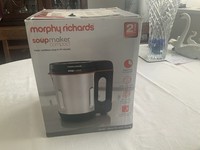 Morphy Richards Compact Soup Maker, Black & Stainless Steel, 1L, 900W, 501021