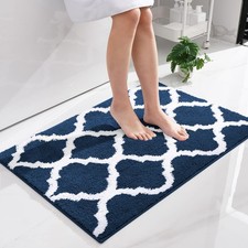 OLANLY 36x24 Non-Slip Microfiber Bath Mat Rug, Soft, Absorbent Bathroom Rug