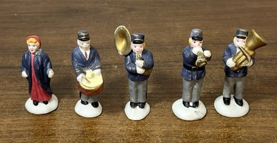 Lemax Dickensvale Collectibles Porcelain 5-Pc Town Band Figurines 1991 VTG