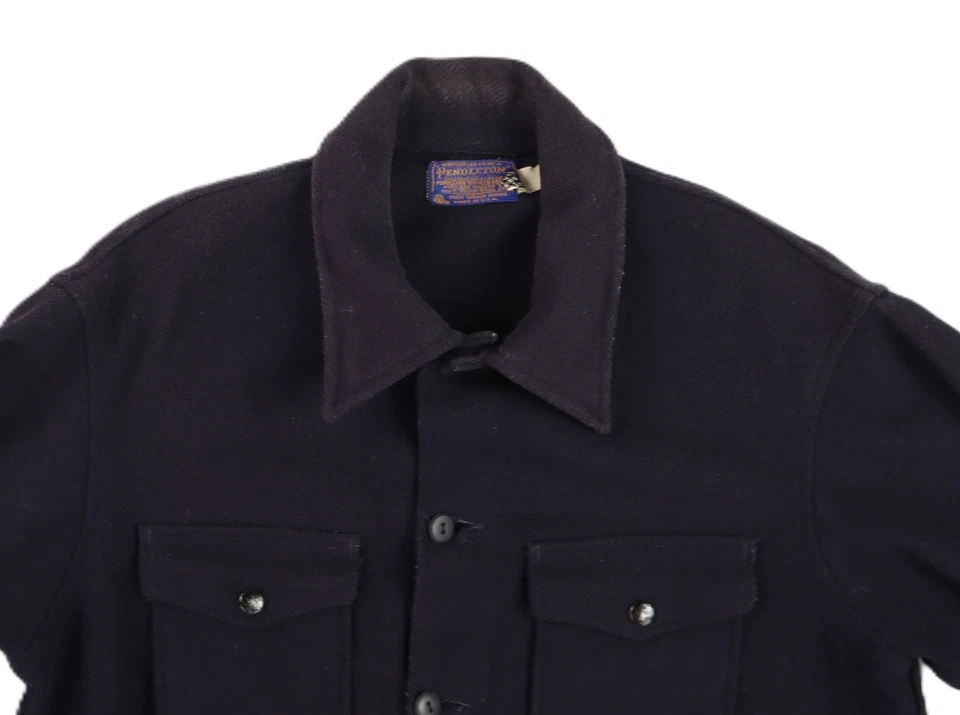 Chaqueta de Campo de Lana Azul M De Colección Años 80 Pendleton EE. UU. Para Hombre Cushman Cruiser ALTERADA Foto 4 de 4