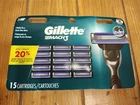 New Gillette Mach3 Razor Blade Refills, 15 Cartridges GENUINE SEALED