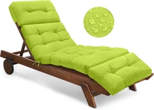 Outdoor Chaise Lounge Chair Cushion Waterproof 74.4 X 22 X 4.7 Inches Thickened