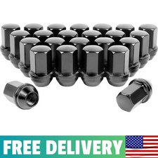 Lug Nuts M14x1.5 OEM Factory Wheels Fit Silverado Tahoe Suburban Black 24PC