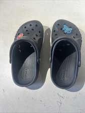 Crocs Black In Color Size J1 Kids Slip On Shoes