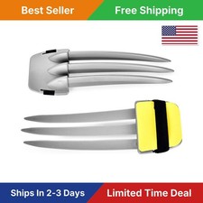 Cosplay Claw Props Lightweight Plastic Costume Accessories Set 2PC Silver