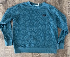 Cinch Men  s Pullover Sweatshirt Crew Neck Green Size large Western