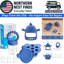 3-Pack Baby Food Feeder and Popsicle Mold Set – BPA-Free Silicone Essentials