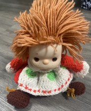 Vintage 1980s Crochet Strawberry Shortcake Ice Cream Doll