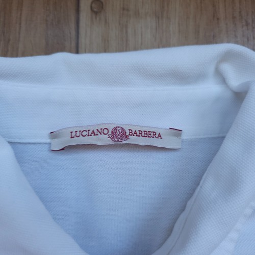 Camicia Luciano Barbera con bottoni manica lunga piqué uomo taglia M - Foto 5 di 15