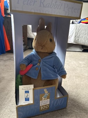Peter Rabbit 100 Jahre Sammler Plüschtier in Box Beatrix Potter - 2001 Vintage