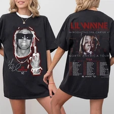 Lil Wayne Tour 2025 2 Sides T-shirt, Tha Carter Vi Concert Tee, Hip Hop Fan Gift